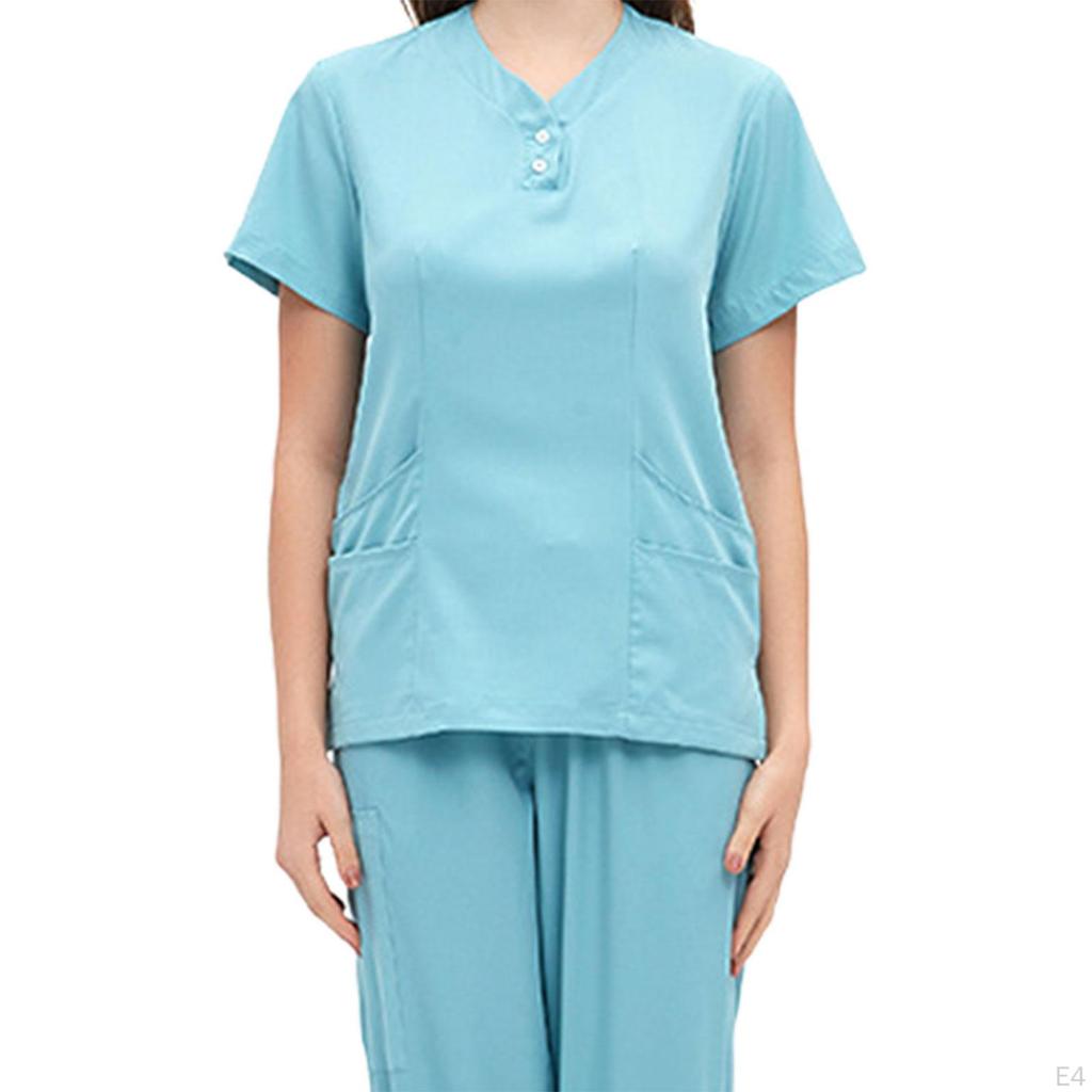 Care Peeling Set, Work Clothes, Soft, Breathable, Elastic Waist, Nurse Clothing, Top And