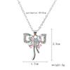 Exquisite Clavicle Chain Elegant Colorful Bow Pendant Necklace for Women Girl Temperament Collar Chain Korean Student Daily Wear