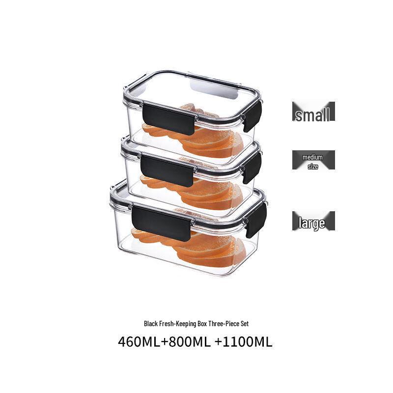 Plastic Kitchen Sealed Food Storage Container Set Small, Medium, Large Set