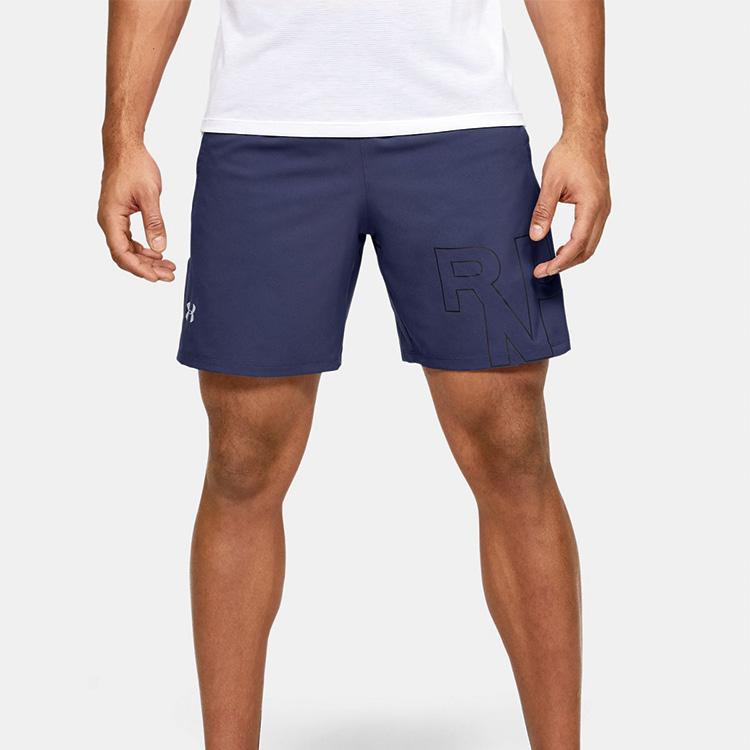 Under Armour Running Shorts 7-Inch Men Bottoms Ink-Blue 1350153-497