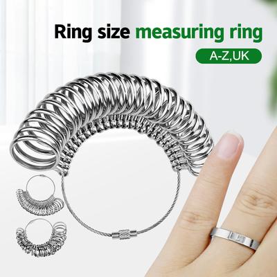 Metal Ring Gauges Sizer Meter Hand Loop Jewellery Measuring Ring Tool Finger Ruler Measurement Finger Circumference Uk Size
