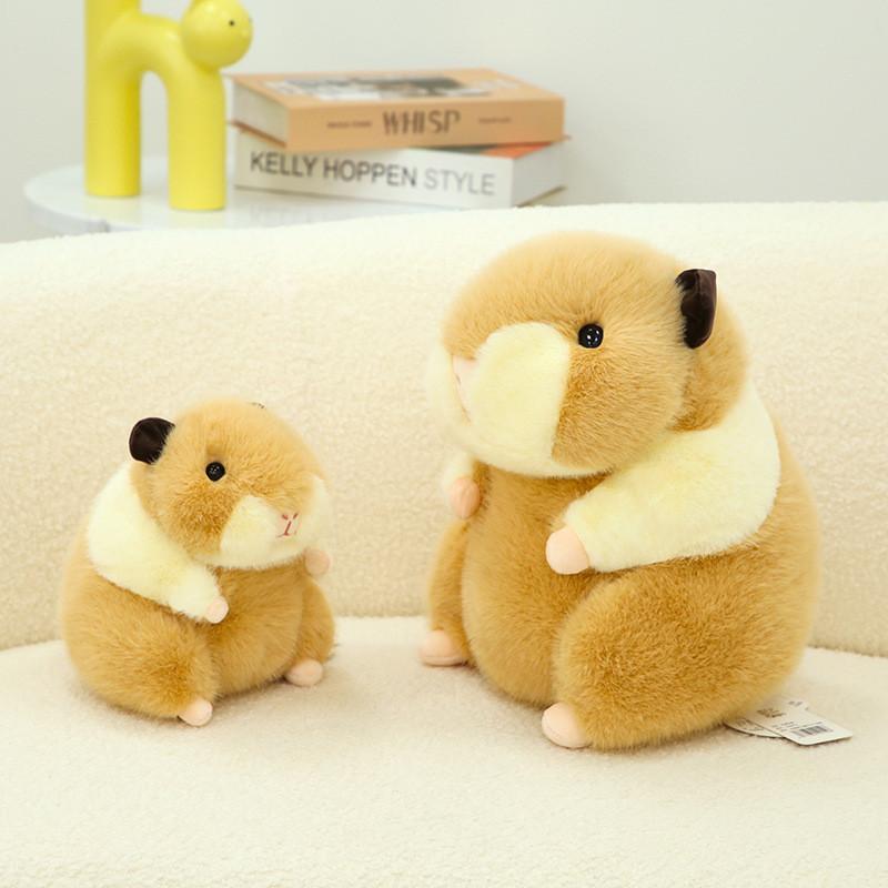 Plush Guinea Pig Toy Sitting Cavy Doll Stuffed Animal Cartoon Home Decor Gift