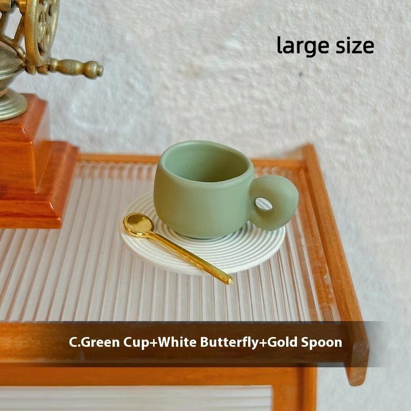 3Pcs Dollhouse Simulation Water Cup Toy Miniature Accessories Alloy Coffee Drink Cup Model Doll House Diy Decoration