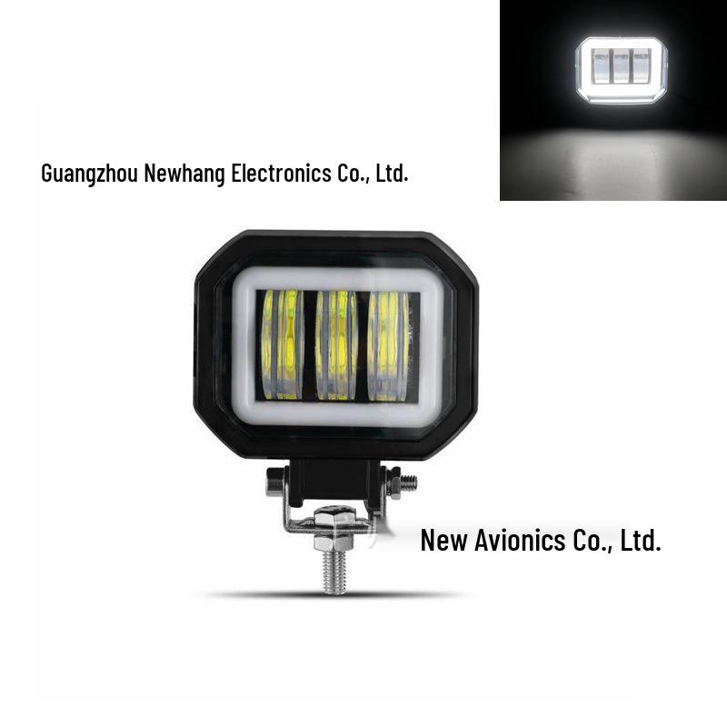 

30W Round Spotlight with White Halo for Jeep 4x4, ATV, Truck