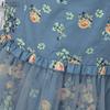ZANZEA Womens Casual Floral Print Mesh Splice Hem Summer Midi Skirts