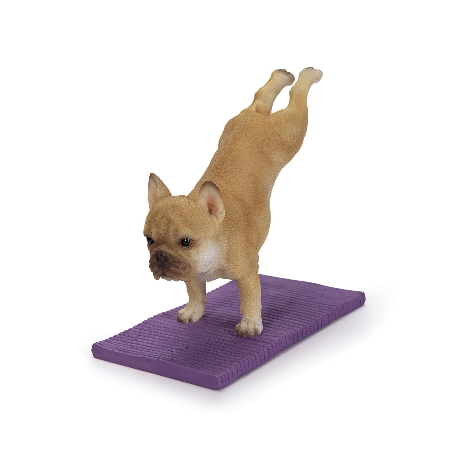 

Ubia French Bulldog Yoga Handstand 11.5 x 6 x 10.5cm Doll Figurine Animal Garden Decoration Dog H23193