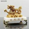 Golden Dragon Gift Decoration  dragon shape Sculpture Crafts living room Home decor  Housewarming gift  Feng Shui Accessories