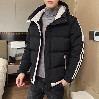 Winter Cotton-padded Coat for Men, New Thickened Hooded Trendy Short Winter Warm Down-padded Coat for Men