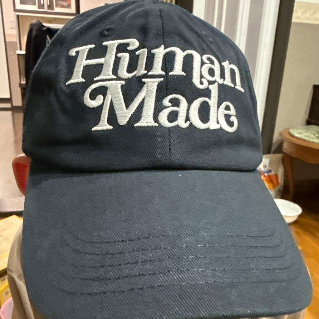 Used Human Made Baseball Cap Navy New Unused