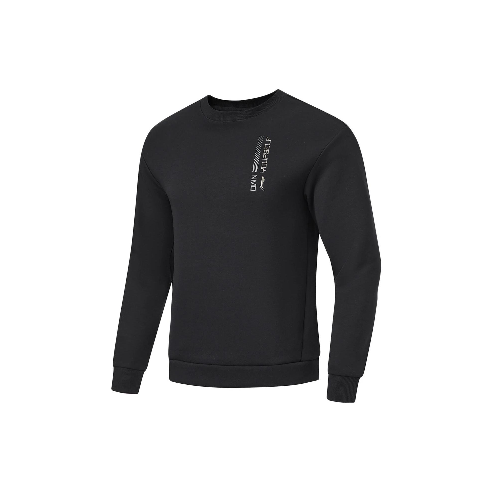 Li-Ning Graphic Training Sweatshirt Black Men s AWDT791-1 M