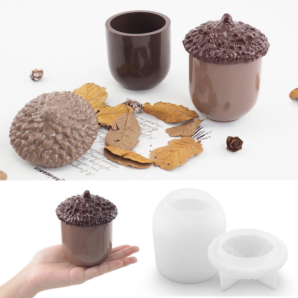 Pinecone Storage Jar DIY Dropper Gypsum Silicone Mold