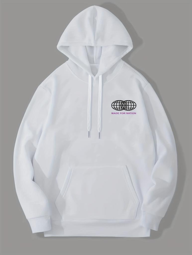 Portrait men's stand collar hooded casual loose sports jacket coat tops autumn and winter