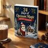 Acrylic Pendant Set 24 Days Christmas Advent Calendar with 2D Flat Possum Pendants, Winter Seasonal Decor Festive Countdown for Tree Decoration