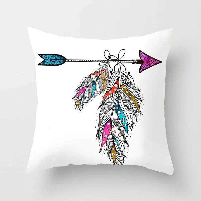 

Juste de coussin с мотивом перьев, voiture, maison, с подсветкой канапе 40x40cm