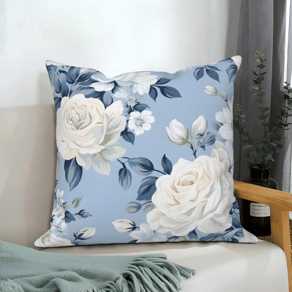 Pink Floral Home Decor Spring Flower Pillowcase Living Room Wedding Pillowcase Sofa Square Cushion Cover