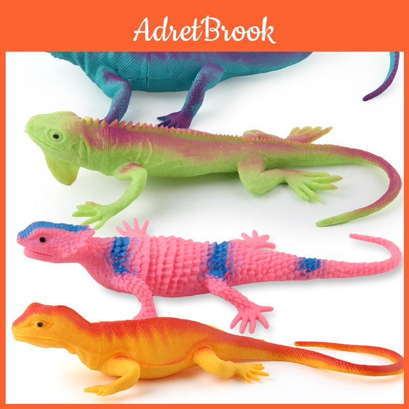 Plastic Forest Lizards Chameleon Figures With Realistic Design For Childrens Play And Display