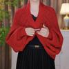 2025 Spring Elegant Knitted Cheongsam Shawl Cardigan - Young, Simple Style