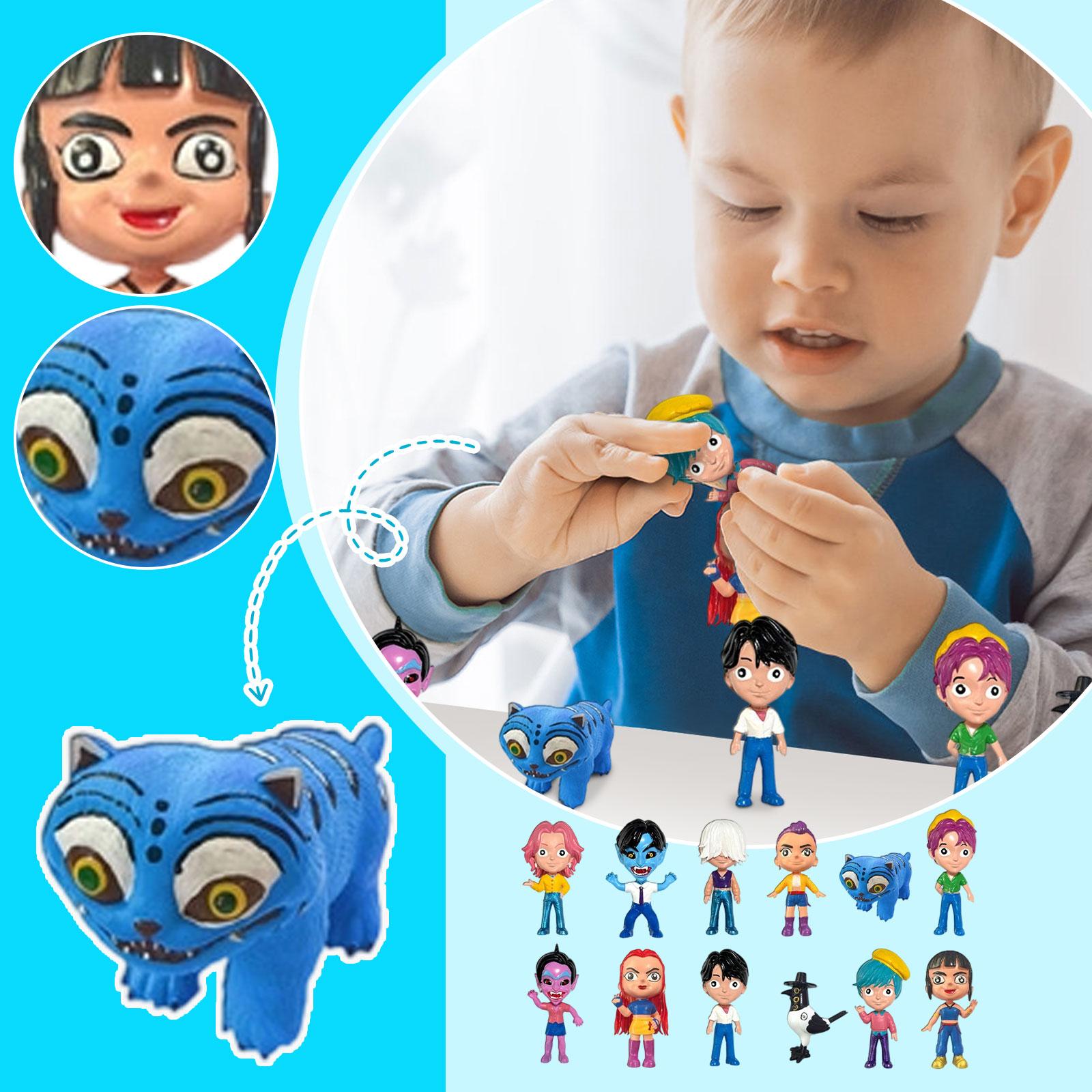 

12 шт. 3D Знаменитость - Фигурка Игровой Периферийный Кукла Модель Украшения One Size