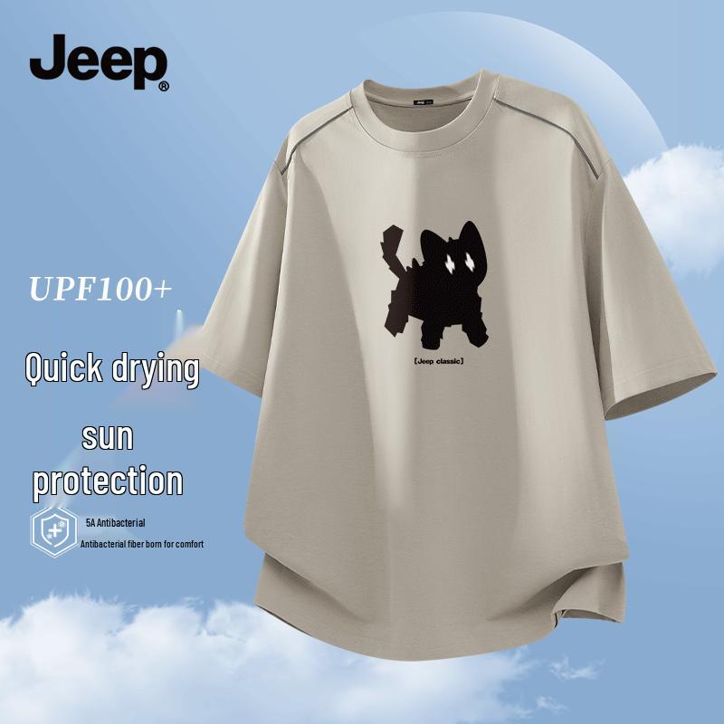 JEEP Men s 2026 Quick-Dry Anti-UV Short Sleeve T-Shirt L