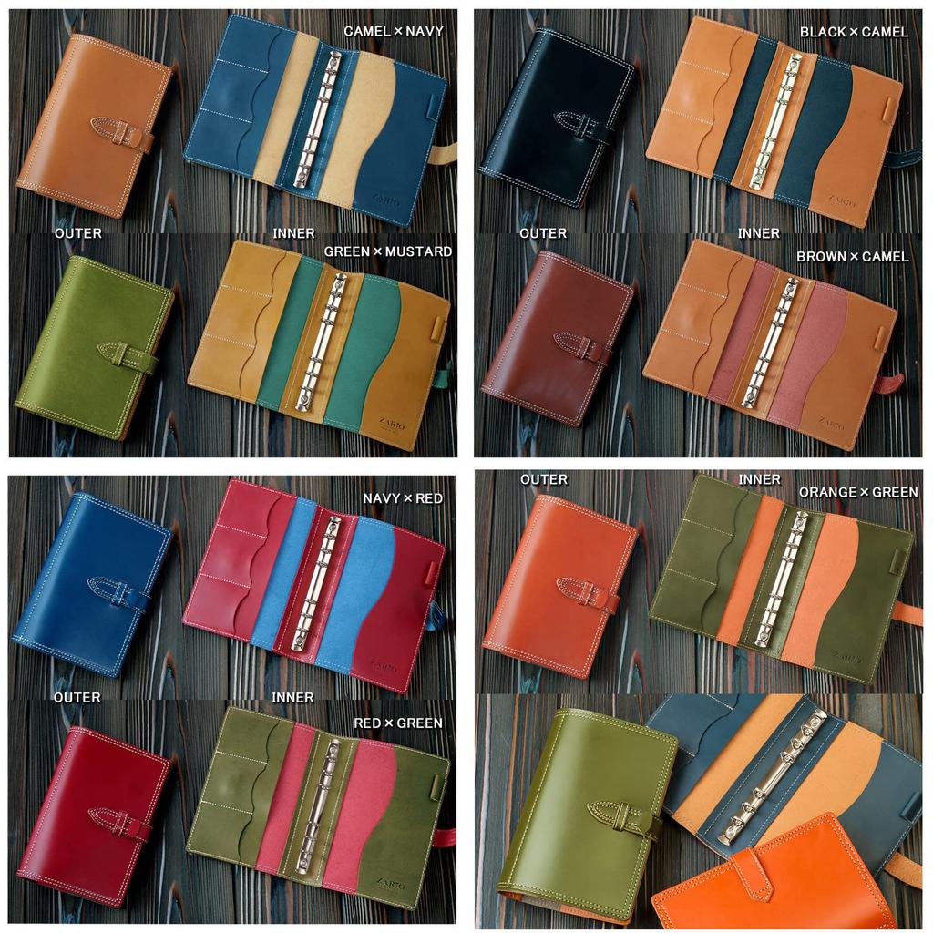 ZARIO-GRANDEE- Compact System Organizer, Cowhide Leather, Tochigi Leather [ZAG-0015]