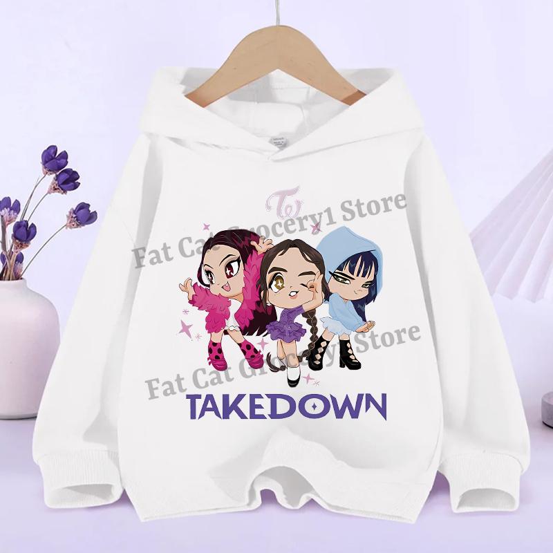 Kpop Demon Hunter Best-selling Children Kawaii Irumi Mira Zoe Hoodie 2025 Autumn Winter Fashion Casual Girls  Sports Hoodie