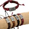 Vintage unisex konstläderarmband legering I Love Jesus Letters Dekor Rep Armband