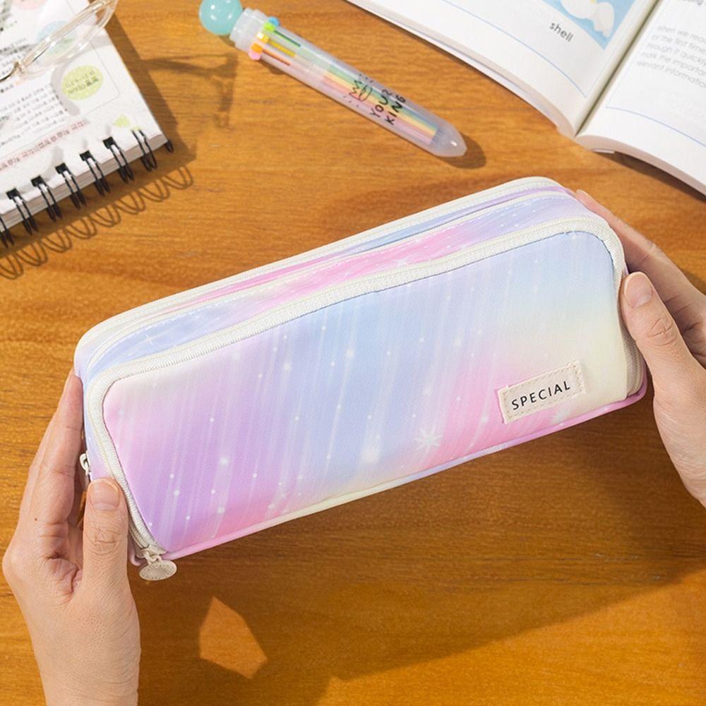 Portable Pencil Case Large Capacity Stationery Bag High Quality Pen Pouch  School Office Supplies