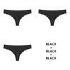 3PCS/Lot Seamless Panty Set Underwear T-back Female Comfort Intimates Fashion Ladies Low-Rise Briefs Panties Women Sexy Lingerie