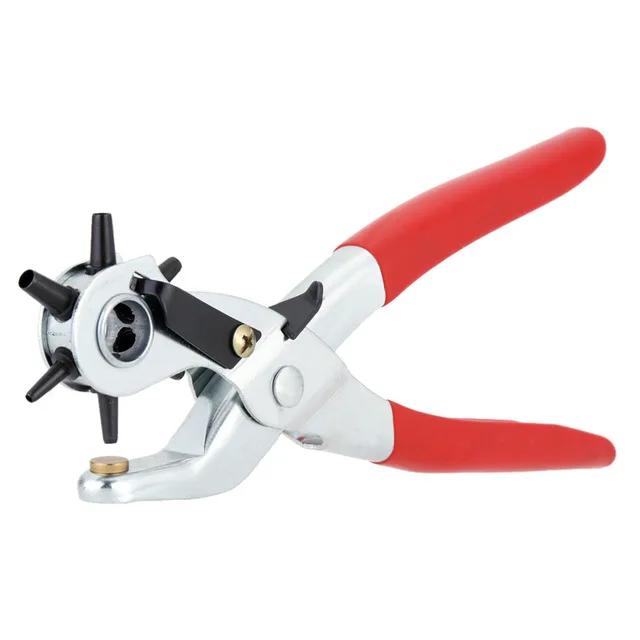 1pc Leather Hole Puncher Tool Belt Eyelet Punch Pliers Multi-size Fabric Revolving Hole Puncher For Watch Band Diy Craft Puncher