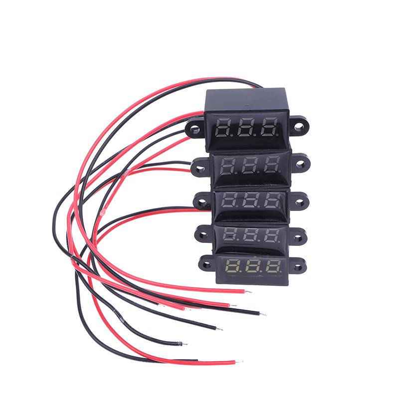 Dc 3.0V-30.0V Digital Car Voltmeter Automotive Voltage Meter Waterproof 12V Led Display Voltage Monitor Tester Motorcycle Car