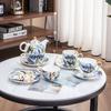 Elegant Floral Dream Coffee & Tea Set: Mother-Child Pot with Gift-Ready Cup & Saucer