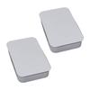 2 Pieces Portable Iron Organizers Container Boxes for Small Items Organization