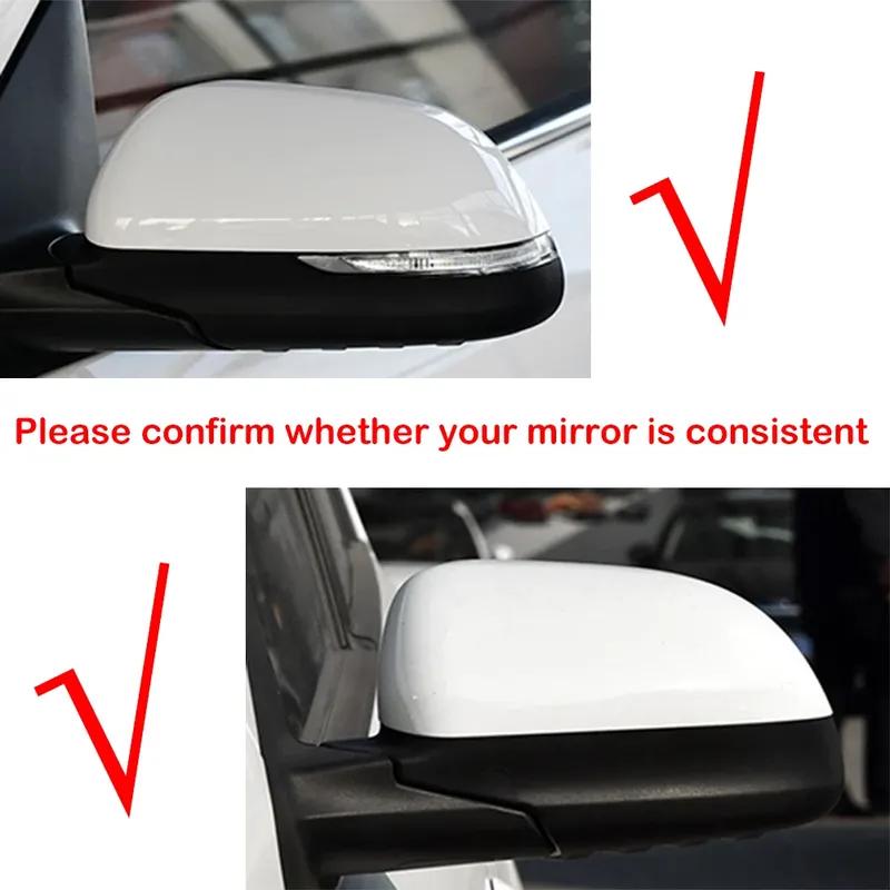 For KIA K2 KX CROSS 2017- Car Sticker Rearview Side Mirror Cover Wing Cap Exterior Door Rear View Case Trim ABS Carbon Look