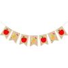 Uni Burlap Apple Pencil Banner First Day of School Decorations, Welcome Back To School Banner Garland Classroom Teachers Office Backdrop Home School