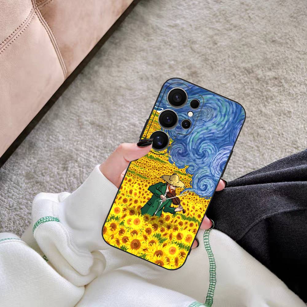 Art Vincent Van Gogh Phone Case For Samsung S 24 fe 25 Ultra plus 20 lite 21 30 22 23 24 22 Ultra 5G Fundas