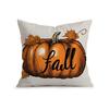 Hallo Herfst Pompoen Kussens Kussensloop Polyester Kussenhoes Sierkussen Bank Decoratie Kussenhoes Huisdecoratie 45x45cm