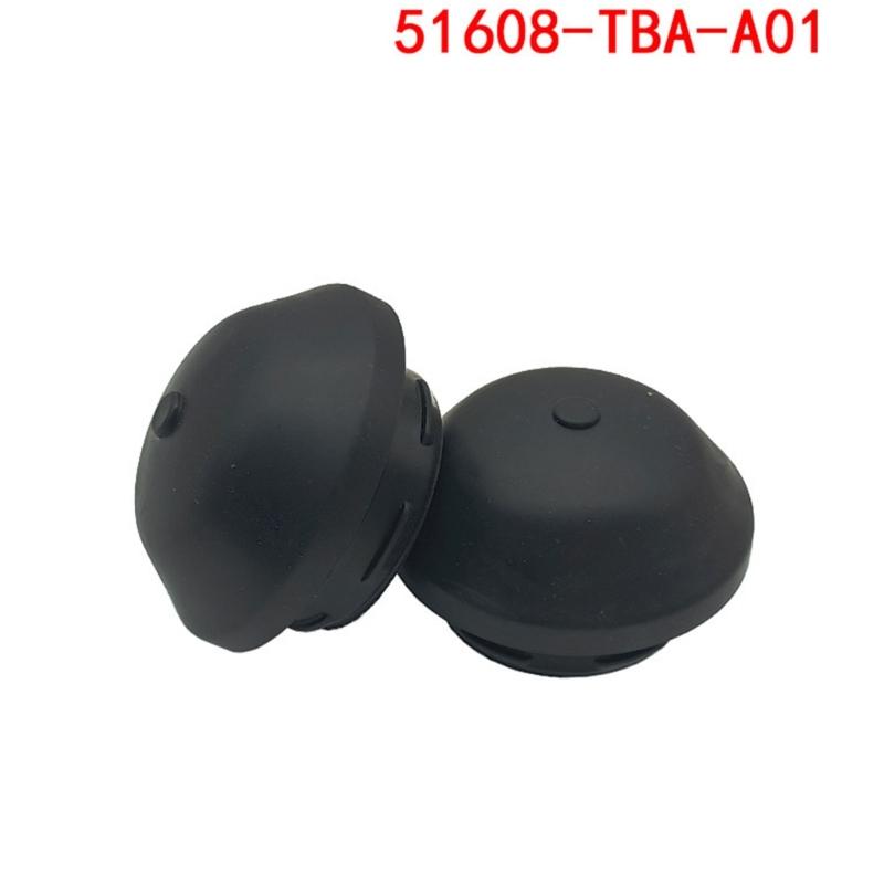 Rubber Front Shock Dust Cap Tower Top Nut Area Cover 51608-TBA-A01 for Routine Suspension Service, Press-Fit Repair Cover, Black Single Cap for Front