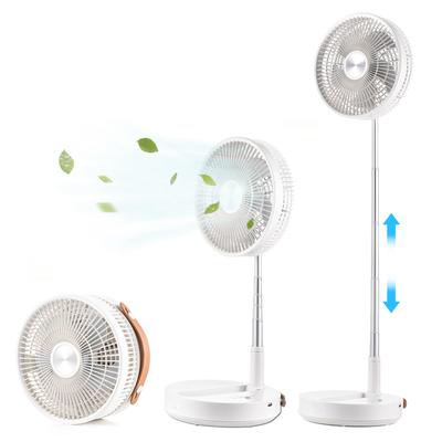 Bärbar stående fläkt Vikbar oscillation Teleskopisk golvfläktstöd 4 vindhastighetstimer 180 grader