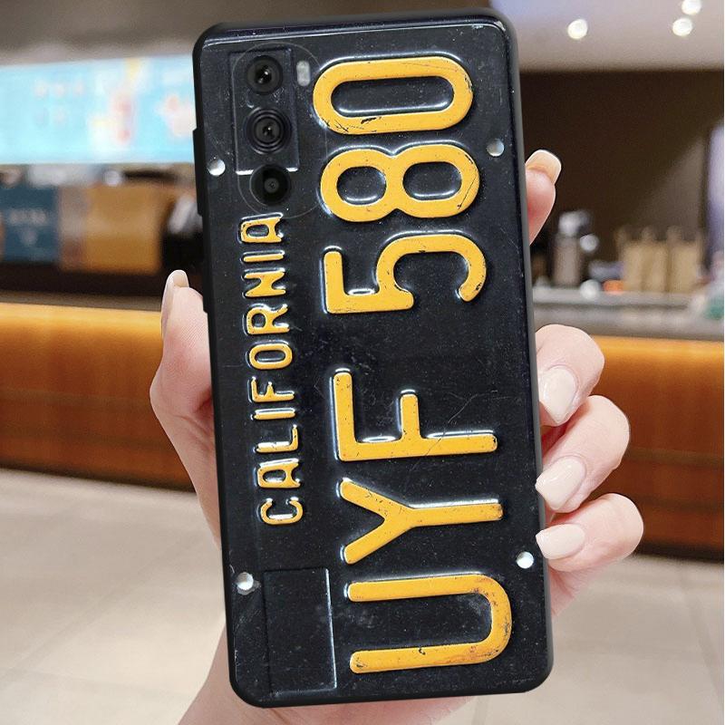 

Phone Case For Motorola Edge 50 40 Pro 60 50 40 30 Ultra Neo Fusion Moto G85 G72 G53 G54 G84 G13 G32 License Plate Number Car Moto G32