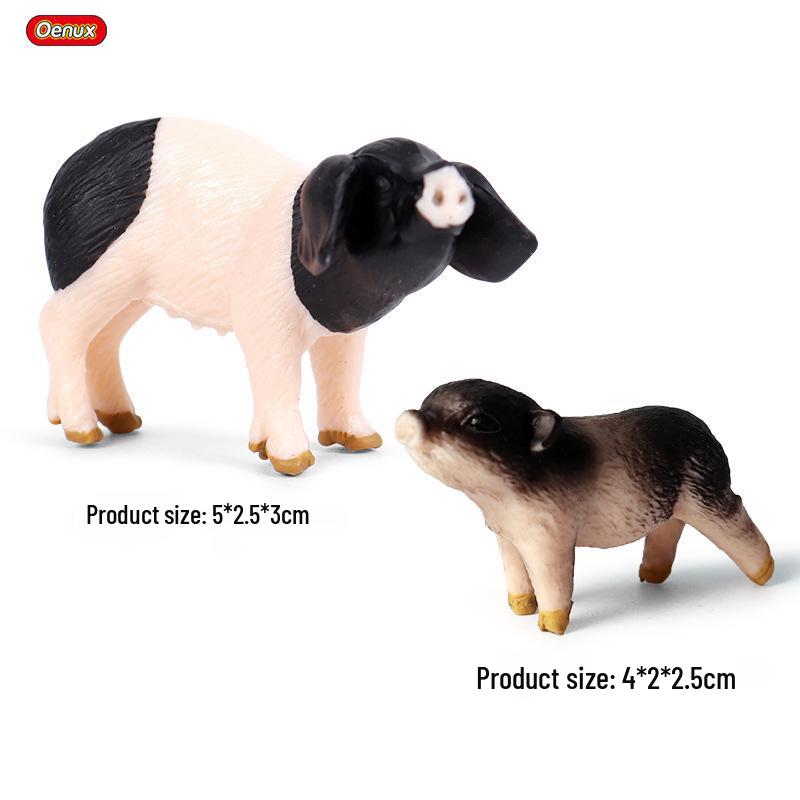 Animal Model Set: Lion, Tiger, Elephant, Panda, Giraffe, Hippo, Rhino, Sheep