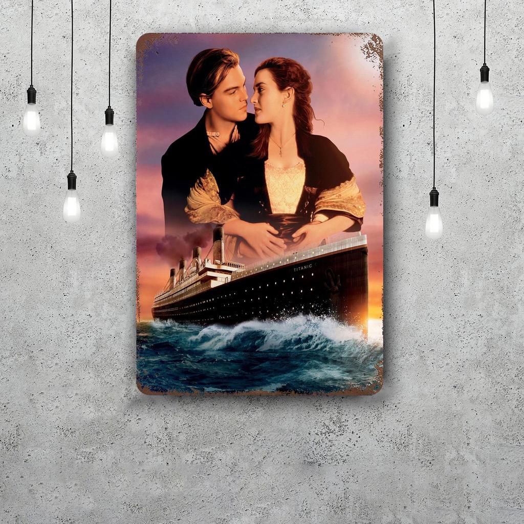 titanic movie Retro Vintage Tin Sign Poster Decorative Plaque Metal Plate Wall Decor
