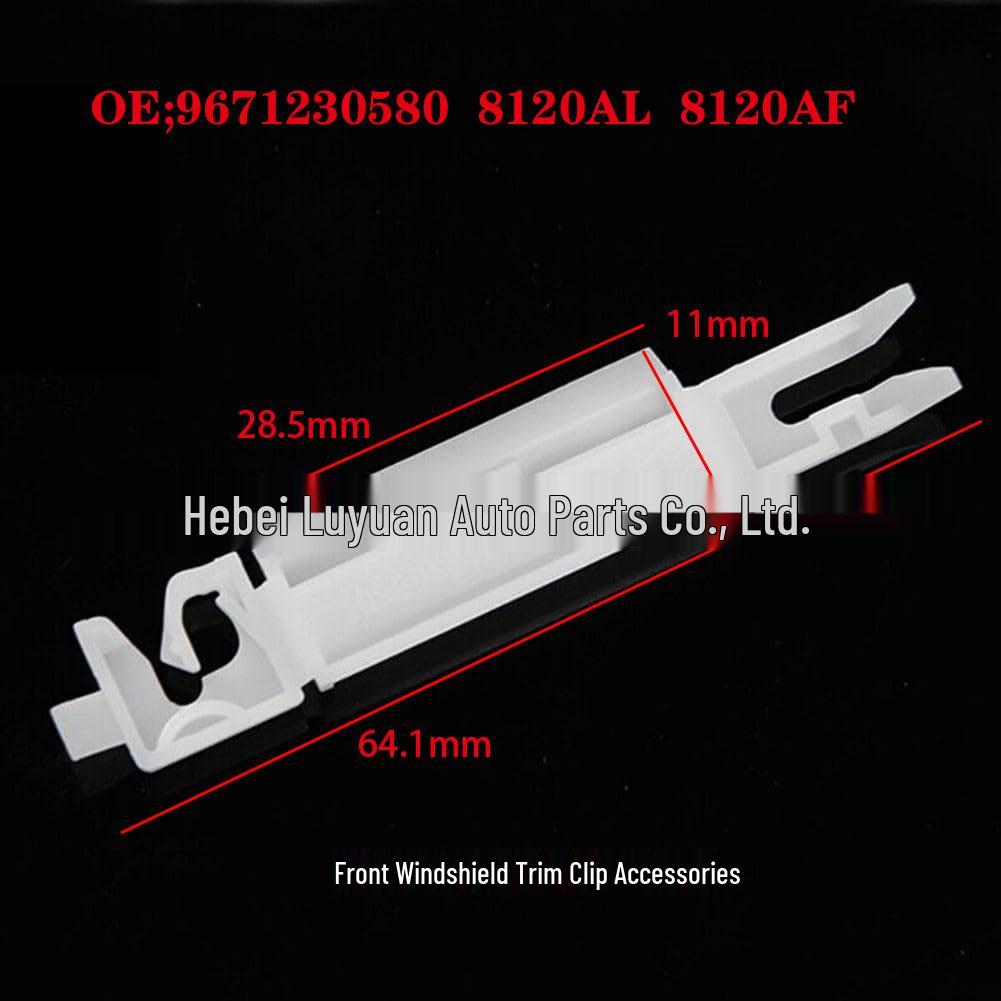 Front Windshield Trim Water Channel Pressure Strip Clip for Citroen Peugeot 308/408 812389, 9671230580, 8120AL, 8120AF