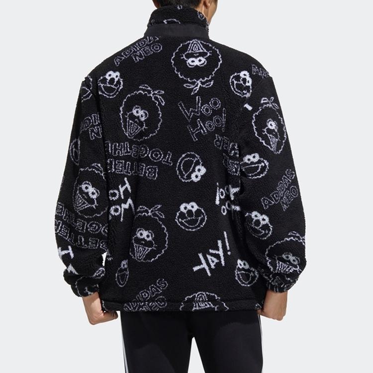 Adidas Neo x SESAME STREET Jacket Unisex Black HD7299