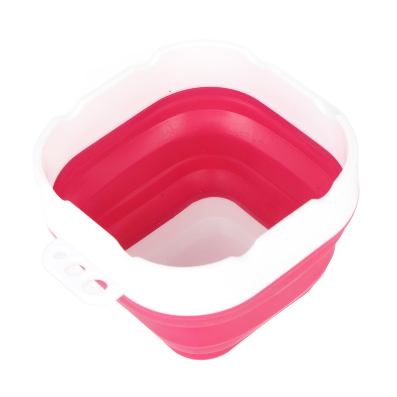 

Складная мойка для кистей, профессиональное силиконовое ведро для кистей с утолщенным дном красный