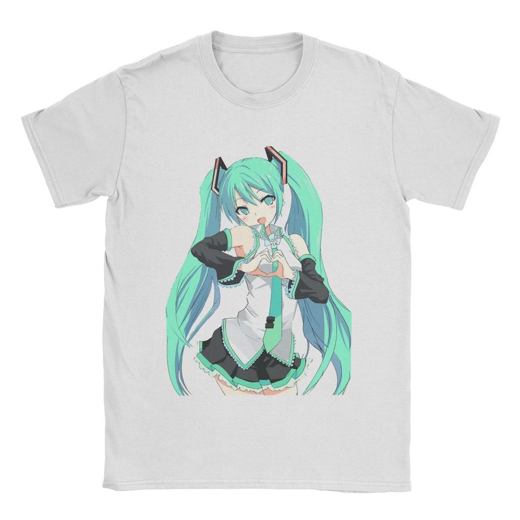 25 New Fashion Popular T-Shirt Unisex Crew Neck Short Sleeve T-Shirt Hatsune Miku Anime Cotton Print T-Shirt Y2K