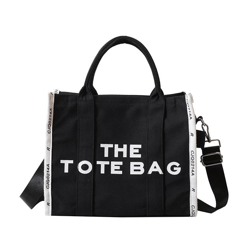 Stylish Tote Bag New Lettering Handbag Large-Capacity Canvas Crossbody Bag CLE