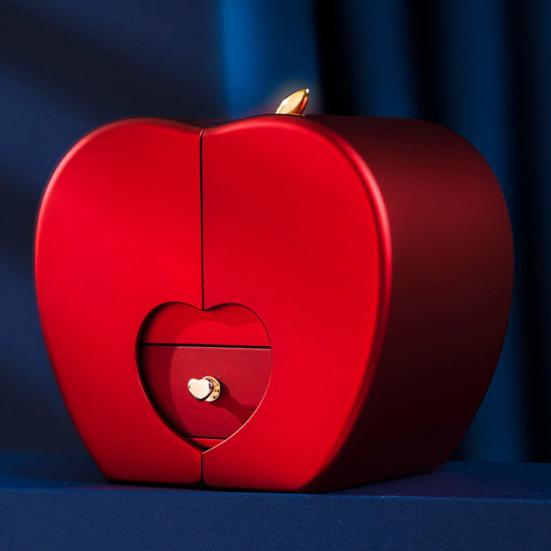 Dámský náhrdelník s úložným pouzdrem Ultralehký neblednoucí třpytivý šperk Náhrdelník blahopřání konzervované růže dárek