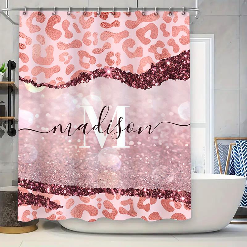 

Charming Blue Floral Print Shower Curtain Waterproof Bathroom Decoration With Hooks Set For Home Decor W60H190(CM)-1 Pcs