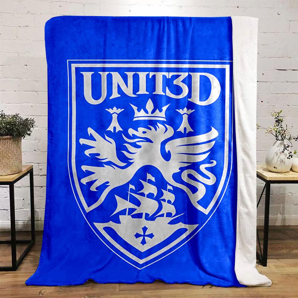 UNIT3D Blue Crest Blanket for all seasons blanket lunch break throw gift