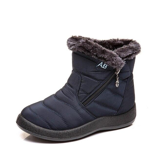 Stivaletti Invernali Scarponi da Neve Scarpe Piatte da Donna Colore Unico Moda Caldi Taglie Forti Casual Corti in Peluche Stivali da Donna Botas De Mujer